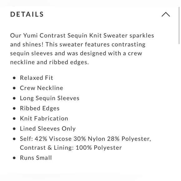 VICI Sequined Sleeved Sweater - Picture 5 of 9